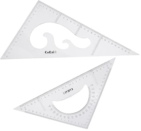 harayaa 2x 30/60&45 DREIECK LINEAL ZEICHNUNGSSET 20/25/ 30cm, 30 cm
