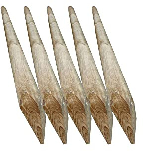 5 runde Pfosten für modulare Zäune (Ø 8 x H.250)
