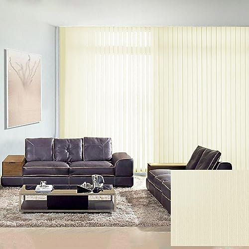 Vertikaljalousie Verdunkelung,Vertikale Lamellenjalousien Für Türen Fenster,Vertikale Jalousien Innen,Raumverdunkelnde Vorhänge,Anpassbare Streifenvorhang,Thermisch Isoliert,W×H-140x240cm/55x94in
