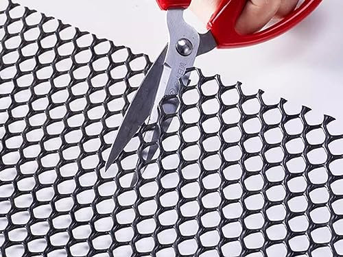 Drahtgitter Maschendraht Gartenzaun Bauernhof Plastikzaun Rolle Auf Größe Schneiden, Schwarz Garten Netz Eichhörnchen Barriere, Hochbelastbar Hühnerdraht Zaun, Kleines Loch 1.2x1.2cm Hasendraht Volier