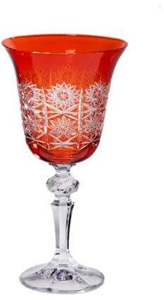 CRISTALICA Weinglas Schleuderstern Laura 170ml Orange