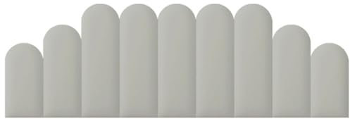 SXEVZOO Gepolstert Kopfteil Wandpolster, 3D Selbstklebende Wandpaneele for Größe Bett Dekoration, 3cm Dick Kinder Anti-Kollision Soft Cushion Tapete (Color : Grey, Size : 180cm)
