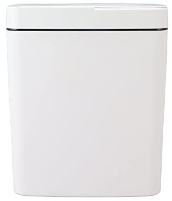 KIMISS Poubelle Automatique 18 L Blanche Poubelle Intelligente avec Capteur de Mouvement pour Une Élimination Facile des Déchets Idéale pour Salle de Bain Chambre Salon ou Cuisine