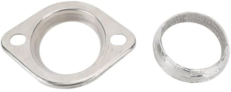 Kit di Riparazione Flangia di Scarico, Kit di Collegamento Flangia di Scarico in Acciaio Inossidabile, Flangia del Collettore da 3 Pollici con Guarnizione in Acciaio Inossidabile Resistente alle Alte