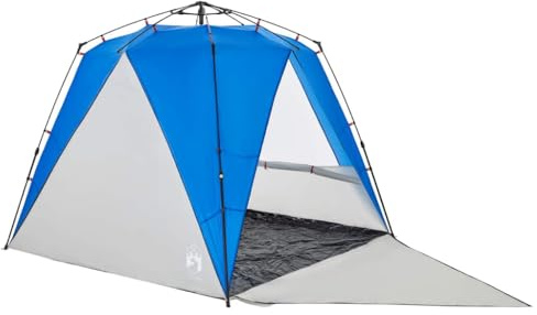 vidaXL Strandzelt 4 Personen Azurblau Quick Release Wasserdicht