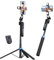 UBeesize Gimbal - Trípode para teléfono móvil con rotación de 360 °, con mando a distancia, reconocimiento automático de rostro, trípode para smartphone con luz para YouTube Tiktok Live Streaming Vlog