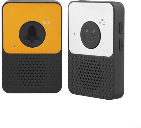 RANRAO Campanello senza fili con funzione citofono, portata di 304,8 m, 8 livelli di volume per una comoda comunicazione ovunque