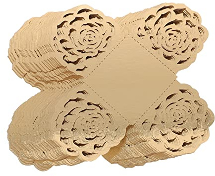 ULTECHNOVO 50 Pezzi Pirottini Cioccolato Vuoti con Decorazione Sposa Leggera per Dolci Cupcake e Cioccolatini Adatti per Matrimonio e Feste