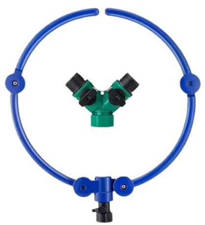 Rrlihjgu Anillo De Riego - De Riego para Árboles - Aspersor Ajustable 360 Grados para De Plantas De Terraza Arbustos Parterres Y Plantas De Exterior En Jardines