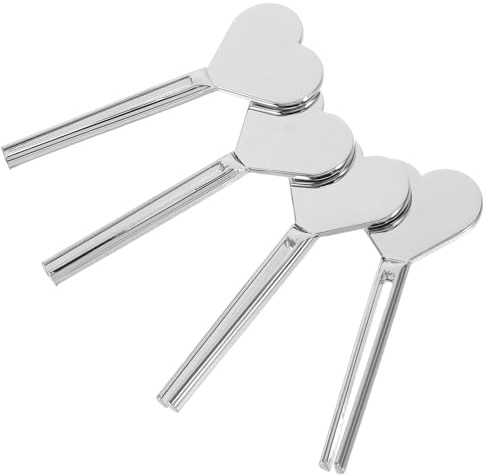 HONITANO 4pcs Stainless Steel Toothpaste Tube Key Manual Squeezer for Toothpaste and Hand Cream Metal Roller for Travel and Home Use Easy to Operate Hygiene Aid