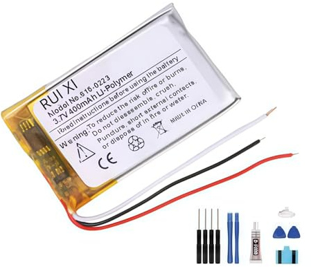 RUI XI Akku kompatibel mit iPod Nano1 1. Generation MP3 A1137 Nano 1 616-0223 400 mAh 3,7 V Akkus