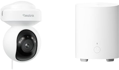 Reolink E1 Outdoor S 4K + Home Hub Mini | WLAN Überwachungskamera Aussen mit Auto-Tracking, Wi-Fi 6 Dualband, 355° Pan/50° Tilt, Farbnachtsicht und lokalem Speicher
