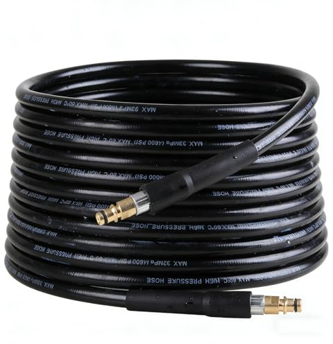 15M Pressure Washer Replacement Hose for Karcher K Series K2 K3 K4 K5 K6 K7, Extension Hose for Jet Washing with Quick Click Plug Connector，Anti Twist for Cleaning Car Garden