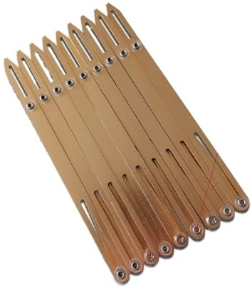 Nählehre, Knopfloch-Abstandshalter, Erweiterung, Bastelanleitung, Lineal, Nählehre, Äquidistant-Messung, Markierungswerkzeug (mattgold)