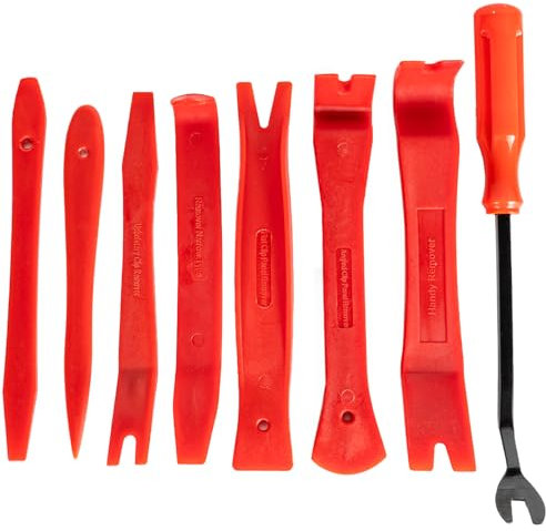 Auto Trim Removal Tool Set (No Scratch Plastic Pry Tool Kit) - Auto Trim Tool Kit Car Tools, Easy Door Panel Removal Tool, Fastener Removal, Clip, Molding, Dashboards, Interior Trim Tools