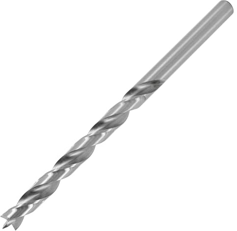 ENT 50409 Holzspiralbohrer Ø 9 mm, extra lang 150 mm, HSS-G, mit Zentrierspitze und Vorschneider, NL 100 mm, Schaft zylindrisch