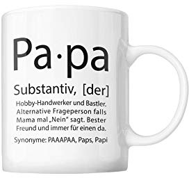 Shirtinator Tasse für Papa mit lustigem Spruch I Geschenkidee Geburtstag Vatertag
