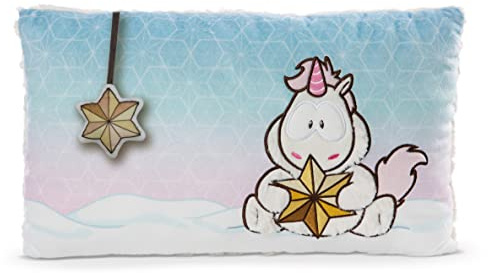 NICI Kissen Einhorn Theodor im Schneeanzug 43x25cm