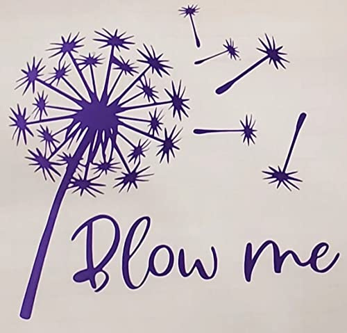 myrockshirt Pusteblume 15cm Blow me Aufkleber Sticker Autoaufkleber ohne Hintergrund freie Farbwahl