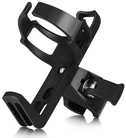 Dacitiery Bike Water Bottle Holder Lightweight Bike Water Bottle Cage 360 Degrees Rotation Strong Bicycle Drink Cup Holders Adjustable Cycling Bottle Rack for MTB Road Mountain and Kids Bikes