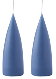 Kunstindustrien® Stumpenkerzen, Hergestellt in Dänemark, 43 Farben verfügbar, Kegel Kerze, Durchgefärbte Stumpenkerze lange Brenndauer von 15 Stunden, Kerzen Deko, 2 Stück, 6,5 x 16cm (Lavendel)