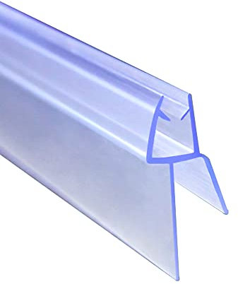 Modello B Guarnizione Sottoporta per box doccia lunga 90 cm per vetro da 6 mm Coda Morbida larga 12 mm Tagliabile