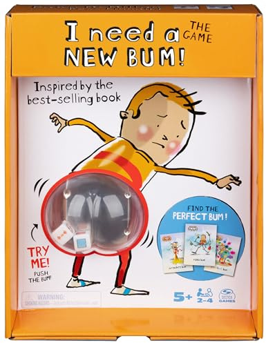 I Need a New Bum! The Game - Based on the Book With Bum Popper and Cheek Tiles, Fun for Family Game Night, for Kids Ages 5 and Up