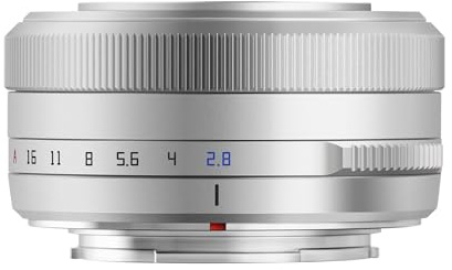 TTArtisan 27mm f2.8 Autofokus kompatibel mit Fuji X Mount Silber/Silver inkl TTArtisan Mini LED Light