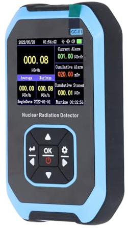 Geigerzähler-Detektor für Nukleare Strahlung, Tragbares Strahlungsdosimeter, Messgerät für die Erkennung von Beta-Gamma-Röntgenstrahlen, 3 Alarmtypen, Gerät Zur Erkennung