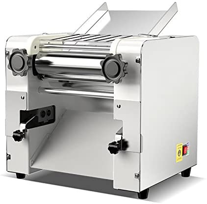 SmPinnaA SIERINO Commercial Pasta Maker Machine - 2200W Automatic Electric Dumpling Noodle Machine, Multifunctional Noodle Pasta Spaghetti Dough Roller Press for Wonton, Buns,Wide Noodle Blade-3mm