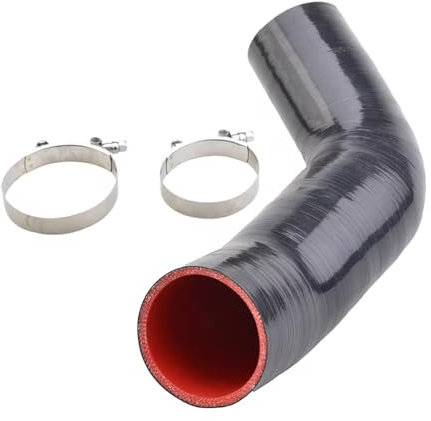 Tubo Manguera Entrada Aire Tubo Mejora Entrada Salida Turbocompresor Silenciador Manguera Silicona Eliminación Para VW Para Golf MK7 S3 A3 V8 TT MK3 A3 S3 TT EA888 Motor Manguera Admisión Aire(Silicon