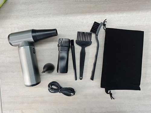 Elektrische Staubgebläse Druckluftspray，Compressed Air Duster Turbo Gebläse ，Mehrzweck-Jet-Lüfter,für PC Reinigungsset, Tastatur,Auto,Sofa