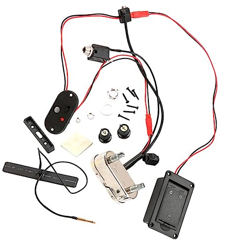 Abaodam Aktives Cello Tonabnehmer System aus Metall und Kunststoff mit Geräuschloser Funktion zur Umwandlung des Cellos in Elektrisches Instrument