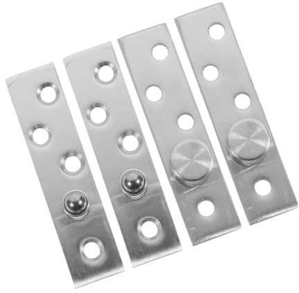 Bisagra Pivotante de Acero Inoxidable 360° para Puerta, 2 Pares | Grosor 20-40mm, Color Plata, Carga 20kg, Construcción Fiable para Uso en Hojas de 0, 79-1, 57 In
