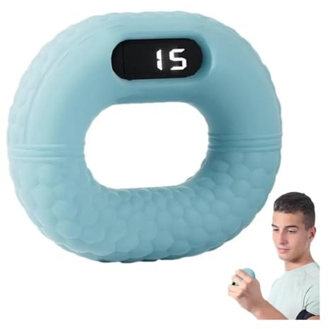 Dinamometro Forza di presa 40LB Rinforzatore della mano Allenatore forza Pinza elettronica for ergonomica Attrezzatura for allenamento(A)