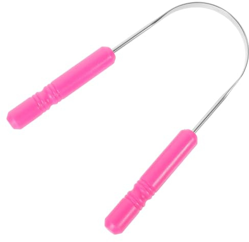 Anneome Raschietto per la Lingua in Acciaio Inox 1 Pezzo Pulisci Lingua Portatile per Alito Rinfrescante Strumento per Igiene Orale Quotidiana e Rimozione Delicata dei Residui