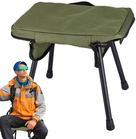 Campingpallar för vuxna - Lätt säte med en maximal viktkapacitet på 80 kg - hopfällbar campingpall | För Strand Vandring Backpacking Resa Picknick Utomhus Trädgård Pat