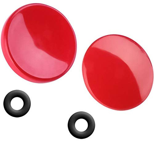 ChromLives Messing Auslöseknopf Kamera-Taste geeignet für Fujifilm X-T4 X-T30 X-T3 X-T2 X100F X-T20 X-PRO2 X-PRO3 X-E3 X30 RX10IV M10 (1 x Konkaver und 1 x Konvexe Oberfläche) –Dunkelrot