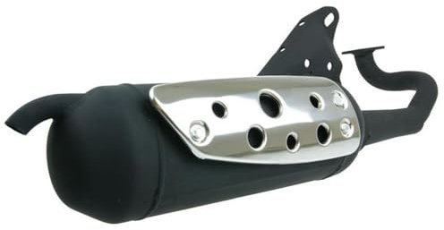Auspuff TECNIGAS Silent Pro kompatibel mit MBK Mach G 50cc, Nitro und Naked | Roller-Auspuff, Motor Minarelli liegend 50; kompatibel mit MBK Ovetto, Equalis, Hot Champ, Sorriso; schön leise Abgasanlage