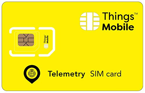 SIM-Karte für TELEMETRIE - Things Mobile - mit weltweiter Netzabdeckung und Mehrfachanbieternetz GSM/2G/3G/4G. Ohne Fixkosten und ohne Verfallsdatum. 10 € Guthaben inklusive
