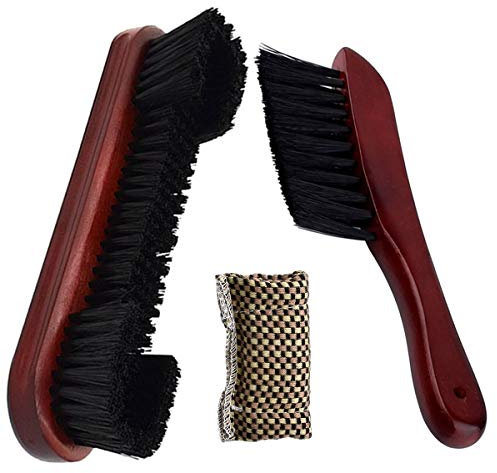 Billiards Pool Table and Rail Brush Set with Cloth Cue Cleaning Wipe Dry Cloth