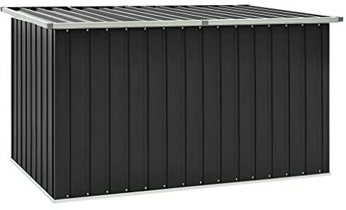 vidaXL Gartenbox Auflagenbox Kissenbox Aufbewahrungsbox Truhe Box Gartenmöbel Gartenkasten Gartentruhe Werkzeugkasten Anthrazit 171x99x93cm