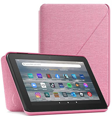 Stoffhülle von Amazon für das Fire 7-Tablet (nur kompatibel mit Tablets der 12. Generation, 2022), blassrosa