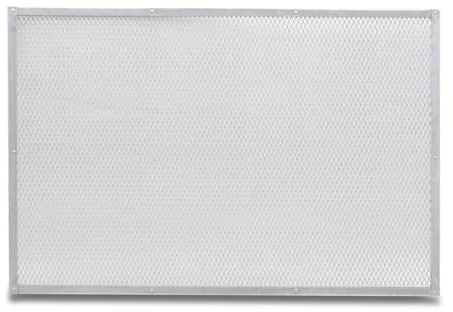 Erre4M Retina in alluminio rettangolare per pizza a maglia stretta 60x40 cm