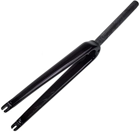 Carbon Fibre 700C Gabel Rennrad Rennrad C-Brake Felgenbremse Hard Fork Straight Tube Quick Release, Lower Fork Opening Gear 100MM