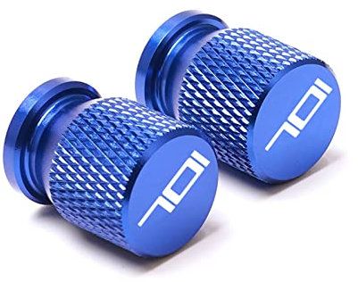 TEAUSA Passend for Husqvarna 701 Supermoto Enduro alle Jahre Motorrad CNC Aluminium Zubehör Rad Reifen Ventilschaftkappen luftdichte Abdeckung (Color : Blue)