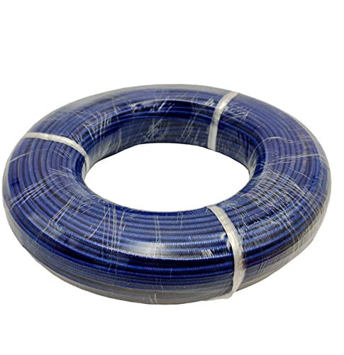 Pfeife Haus 20 Meter Glasfasergeflecht, elektrischer Draht, hochtemperaturbeständig, 0,3 bis 4 mm quadratisch, gummiisolierter Kaltdraht Boden Elektronik (Color : Blue, Size : 2.5mm Square)