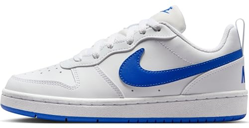 Nike Court Borough Low Recraft Schuh für ältere Kinder Trainingsschuh, White/Hyper Royal, 38.5 EU
