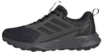 Adidas Mens Terrex Tracefinder 2 Trail Running, Black/Black/Grey, 11
