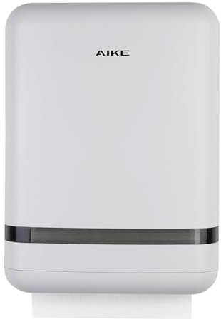 AIKE 400 Fogli Commerciale Dispenser Carta Asciugamani,Grande Capacità Montato A Parete per H2 & Z-Fold Carta Piegata di Dimensioni 23 x 9 cm o Inferiori per Hotel e Ristoranti